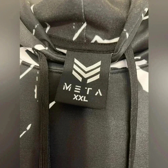 Meta black and white sweatshirt size xxl - Picture 2 of 4